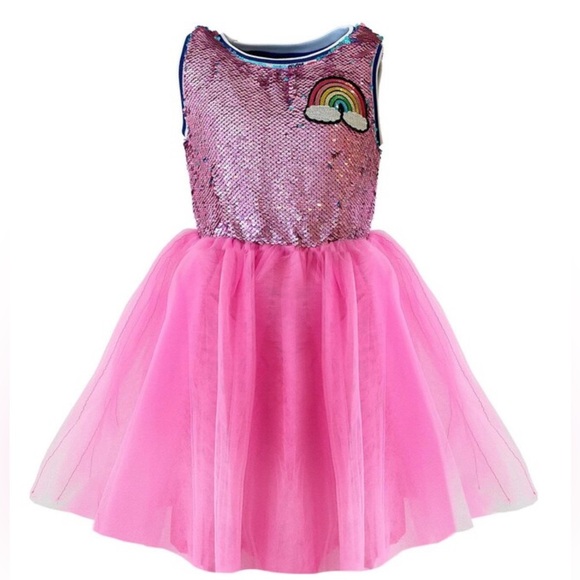 Lola and the Boys Rainbow Varsity Cheer Dress - Picture 1 of 5